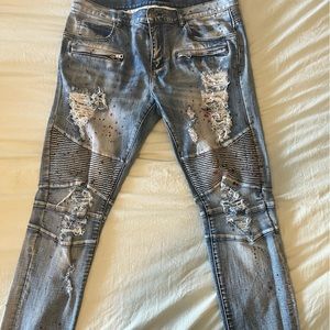 Mens Embelish Jeans Size 36